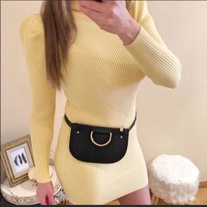 ❗️FINAL PRICE❗️ZARA Black Leather Waist Purse